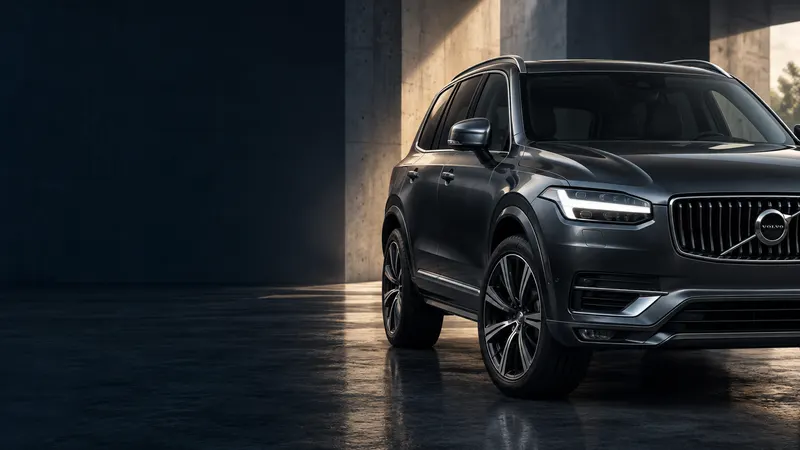 Koyu gri Volvo SUV, temsili otomotiv görseli